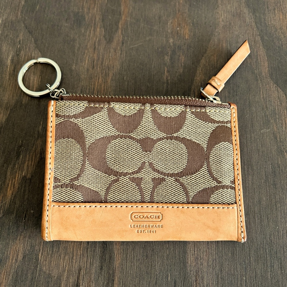 Coach Signature Change Pouch